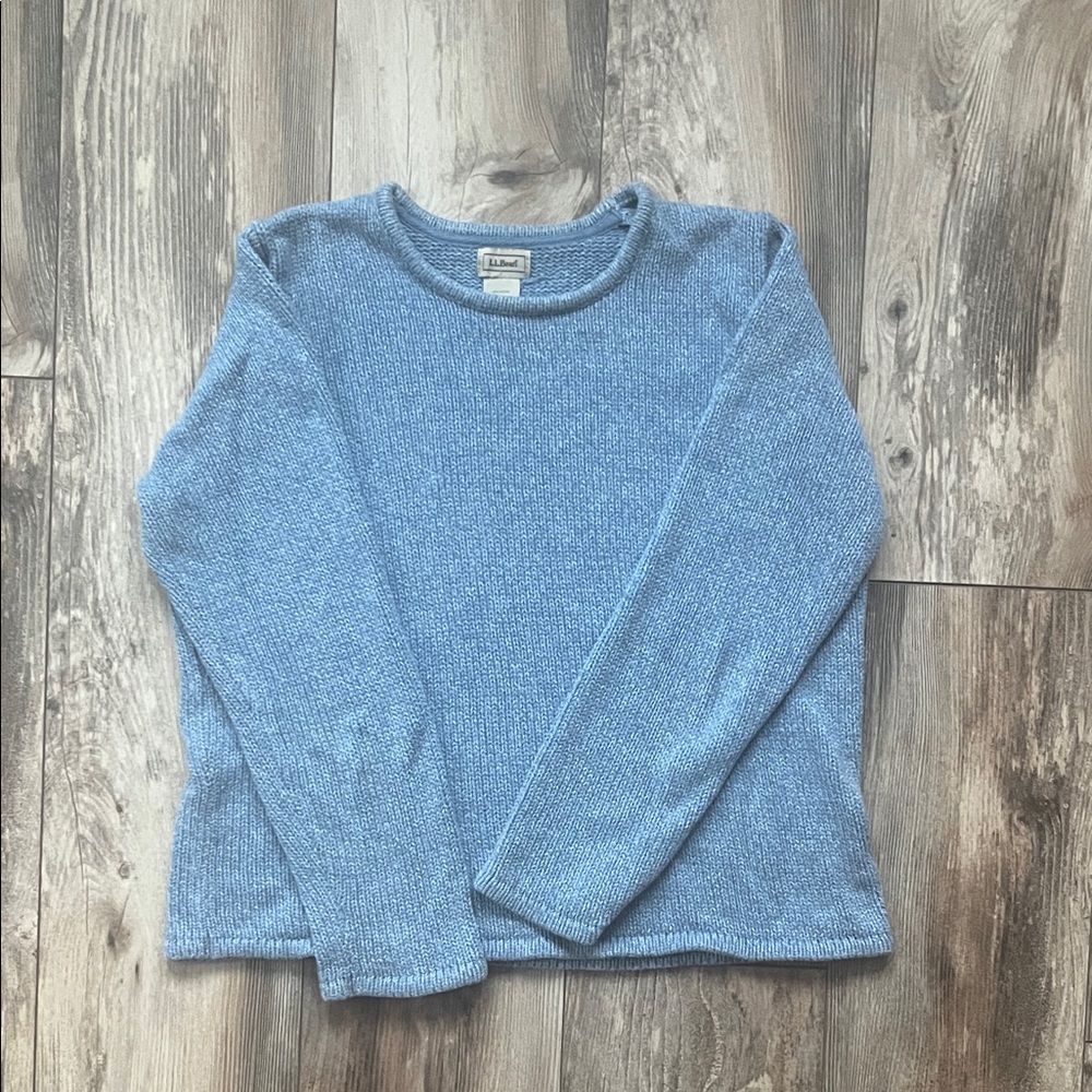 L.L. Bean Blue Crew Neck Sweater